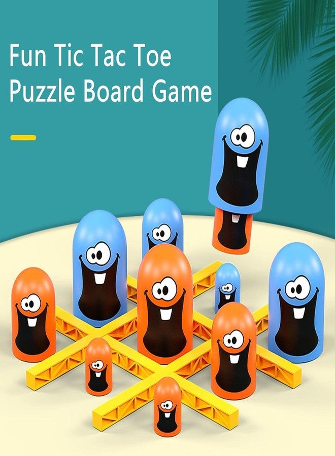 STOFFIER GARTEN Tic Tac Toe Game for Kids, Board Game, Strategy Puzzle Game, Board Games for Adults, Children's Parent-Child Interactive Early Educational Toy for Kids Boys - Image 4